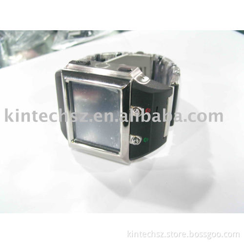 Large screen metal body watch mobile phone K112